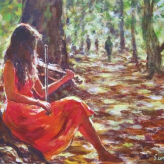 Violin in the park