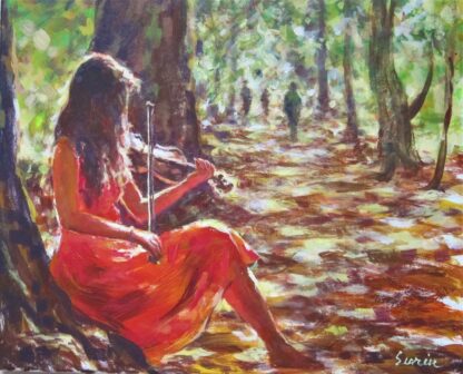 Violin in the park